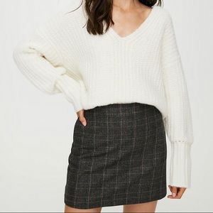 Wilfred Aritzia New Classic Check Mini Skirt NWT